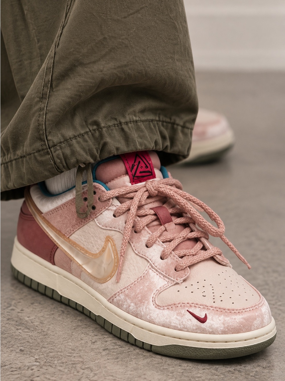 Nike Dunk Low Retro Lettering Y2K Varsity Preppy Streetwear Sneakers Men 7 NWOB